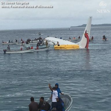 VIDEO: Plane crashes into ocean off Micronesia