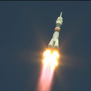 VIDEO: The Soyuz MS-10 rocket took off at 4:40 a.m. local time on what was supposed to be a six-hour journey to the International Space Station.