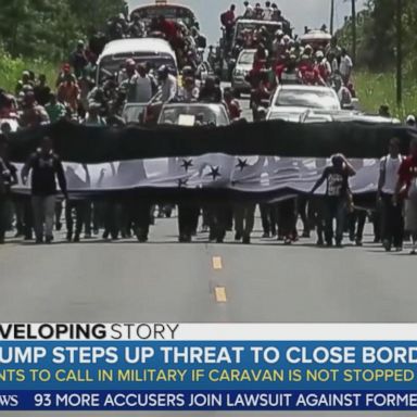 VIDEO: Potential showdown at the US-Mexico border