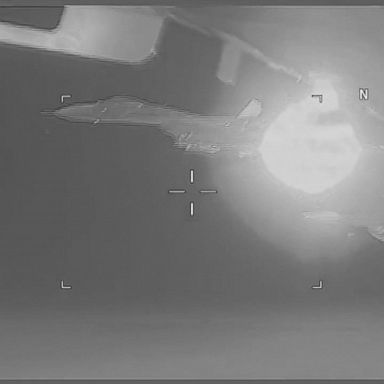 VIDEO: Harrowing footage of the encounter, which occurred over the international waters of the Black Sea, was released by the U.S. Navy.