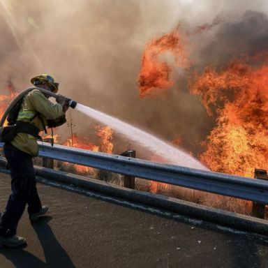 VIDEO: Wildfires rage, Stan Lee's Hollywood star and Emirati dancers: World in Photos, Nov. 13 