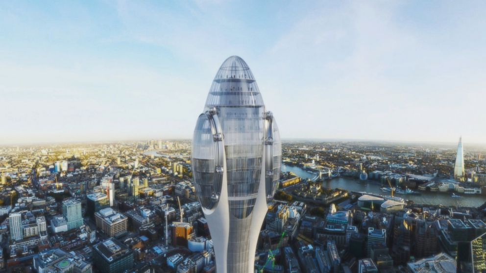 London's latest skyscraper is shaped like a giant tulip and is