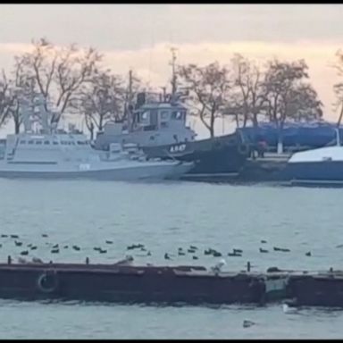 VIDEO: In a statement posted on its Facebook page, Ukraine's navy said that ships belonging to Russia's FSB border service had opened fire on two small armored artillery boats and a tug accompanying them.