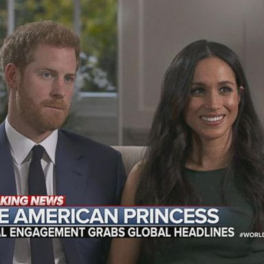 Prince Harry and Meghan Markle announce their engagement.