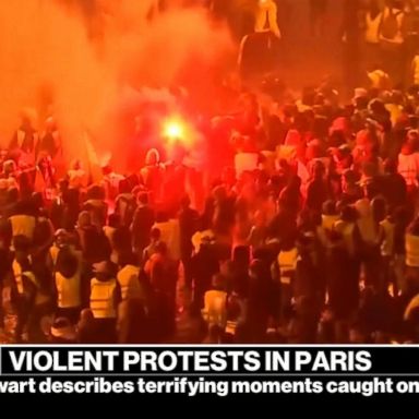 VIDEO: Violent protests in Paris