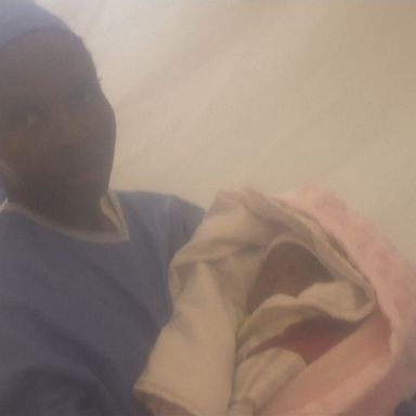 The baby's mother, who had Ebola, died in childbirth.