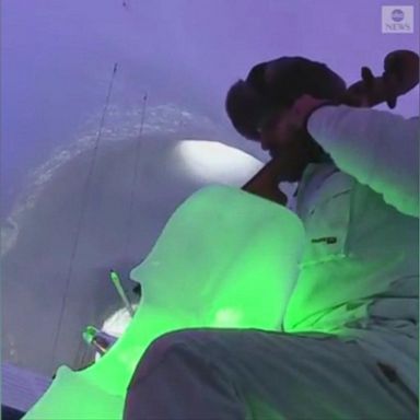 VIDEO: These musicians might have to skip their warm up as they play their instruments made of ice in an igloo on an Italian glacier.