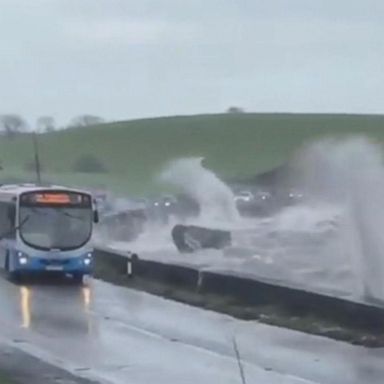 VIDEO: An intense storm swept through Ireland, creating dangerous conditions both at sea and along the coast.