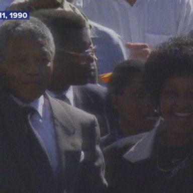 Nelson Mandela is released after 27 years in prison.