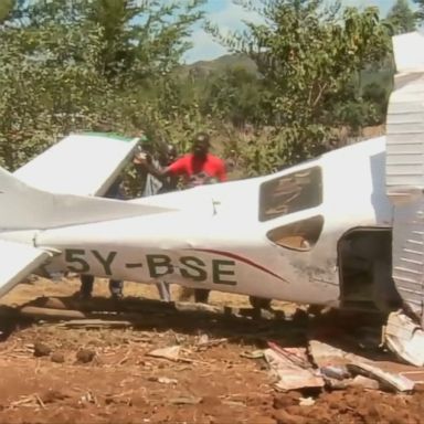 VIDEO: Five people, including at least two Americans, were killed when their small plane crashed in Kenya's Great Rift Valley.