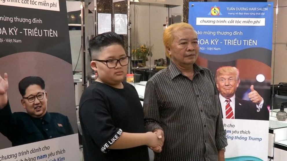 Trump Kim Jong Un Haircuts Available At Vietnam Barber Shop