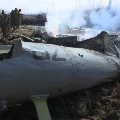 VIDEO: The Pakistani military have said they shot down the aircraft after it entered their airspace.