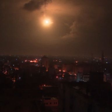 The airstrike was in response to rockets fired at Tel Aviv from the Gaza Strip for the first time since 2014.