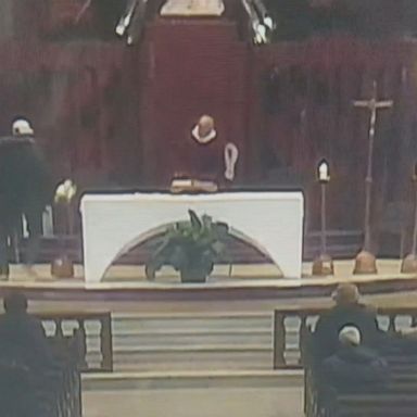 VIDEO: A Catholic priest was stabbed while celebrating Mass in Montreal Friday morning as stunned parishioners looked on, according to officials and video footage.