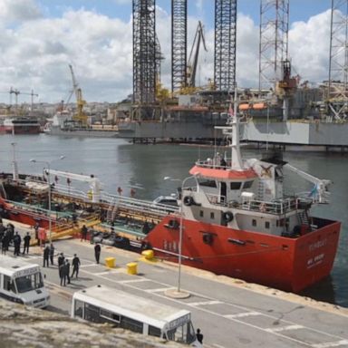 VIDEO: According to Maltese authorities, 77 of the ship's 108 rescued passengers were men, another 19 were women and 12 were children.