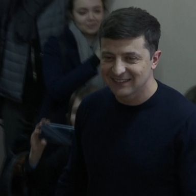 Actor and stand-up comedian Volodymr Zelenskiy had received about 30% of the vote, far ahead of incumbent president Petro Poroshenko, at just over 16%.