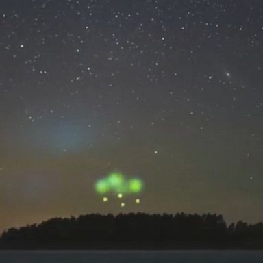 The Northern Lights were even more colorful than usual when rockets were launched in Norway, creating green clouds, as part of a NASA-backed research initiative to track particles in earth's ionosphere.