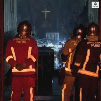 VIDEO: Inside Notre Dame as cathedral burned