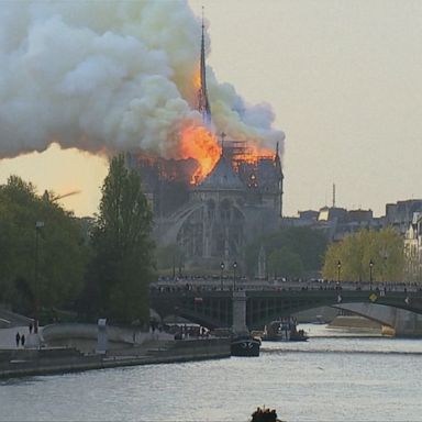 France is paying tribute Thursday to the hundreds of firefighters who saved the world-renowned Notre Dame Cathedral from utter collapse.