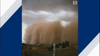 Dramatic timelapse shows a massive dust storm sweeping over the Iranian city of Yazd.