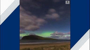 Incredible timelapse captures the Aurora Australis, or southern lights, that glowed in the night sky in Tasmania.