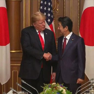 VIDEO: President Trump is the first head of state to meet Japan's new emperor