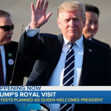 VIDEO: President Trump kicks off state visit to UK