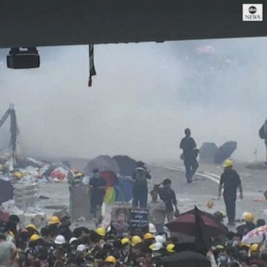 VIDEO: Police disperse Hong Kong protesters with tear gas