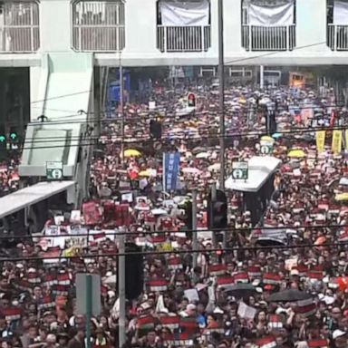 VIDEO: Millions take to the streets to protest in Hong Kong