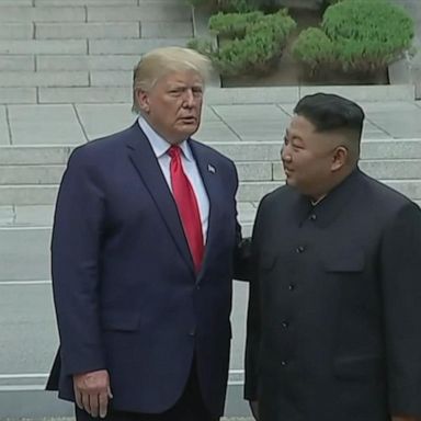 VIDEO: Donald Trump, Kim Jong Un meet at Korean DMZ