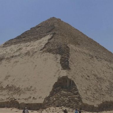 The pyramid was built by Old Kingdom Pharaoh Sneferu in 2600 BC.