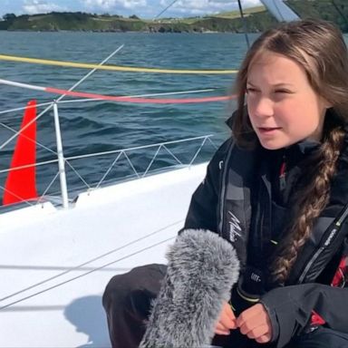 VIDEO: Climate change activist Greta Thunberg, 16, travels to UN summit via boat