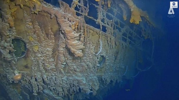 Video Undersea explorers reveal new images of Titanic wreckage - ABC News