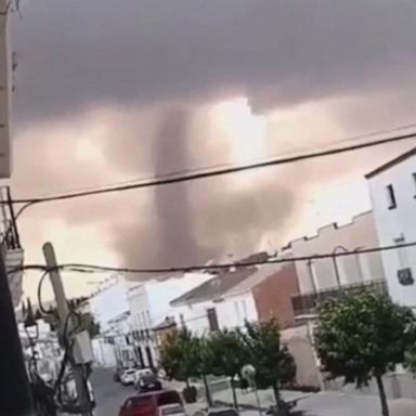 VIDEO: Tornado touches down in Spain