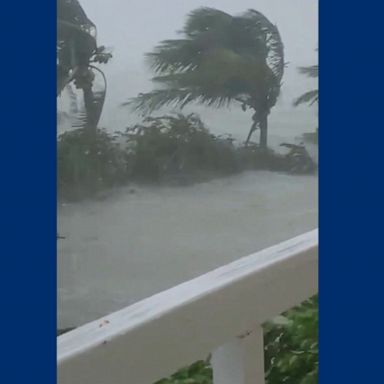 PHOTO: Footage of heavy winds and rising water was captured on Grand Bahama.