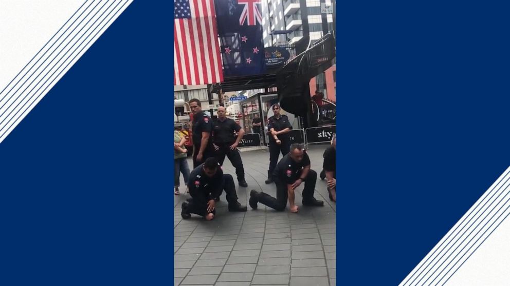 New Zealand Firefighters Perform Haka In Powerful Tribute To 9 11 First Responders Abc News