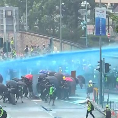 VIDEO: Across the Pond: Hong Kong protesters clash with police ahead of Chinese anniversary