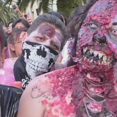 VIDEO: Zombies take over the streets in Mexico City