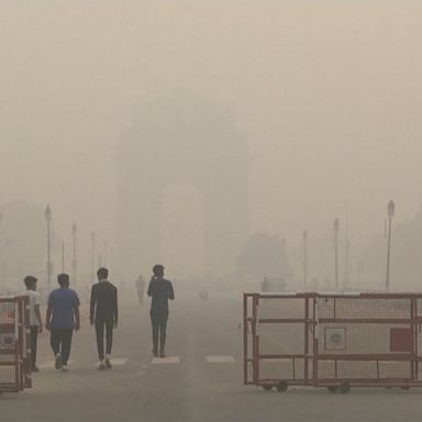 Authorities have distributed 5 million smog masks and closed all schools as air quality deteriorates in India's capital.