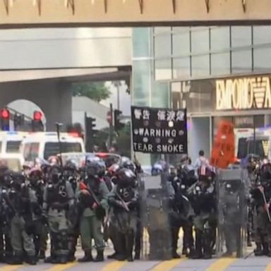 VIDEO: Hong Kong protester shot by police, set on fire