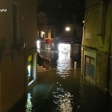 Close to midnight Tuesday -- at its night-time peak -- the city recorded a high of 187 centimeters, just short of the famous 1966 flood when the tide reached 194 centimeters.