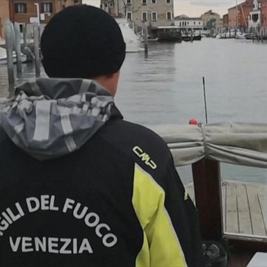 The Italian city is being flooded by the highest tide in more than 50 years.