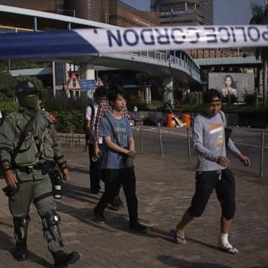 VIDEO: Across the Pond: About 100 protesters trapped at Hong Kong Polytechnic University