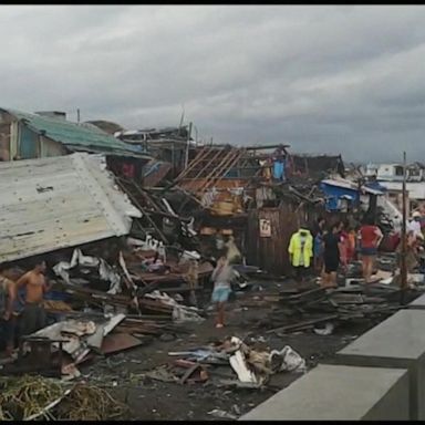 VIDEO: Typhoon Kammuri in Philippines rips through coastal town