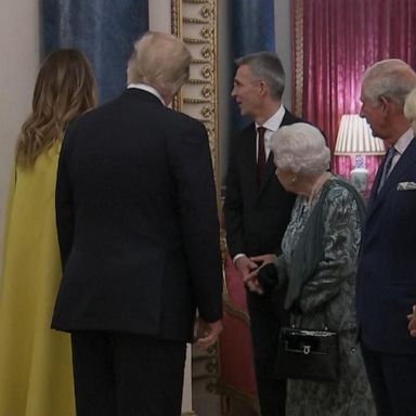 PHOTO: The president and first lady were visiting Buckingham Palace during their time in London for the NATO summit.