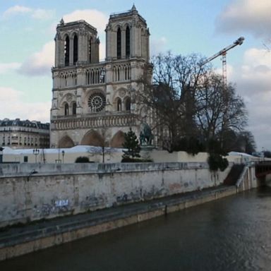 The famed church has been off limits to parishioners since April 15, when a massive inferno brought down its iconic spire and roof.