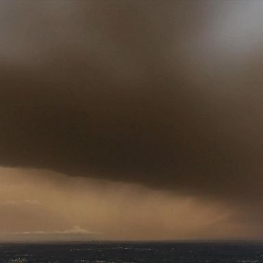 The combination of rain clouds and dust storm resulted in brown rain in Victoria.