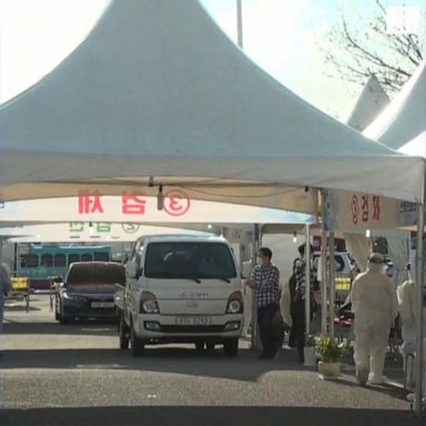 VIDEO: Drive-through testing facilities introduced in South Korea amid coronavirus spread