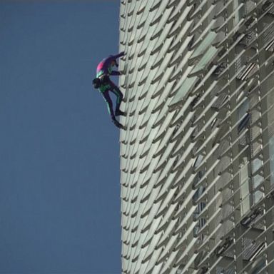 ’French Spiderman’ climbs skyscraper