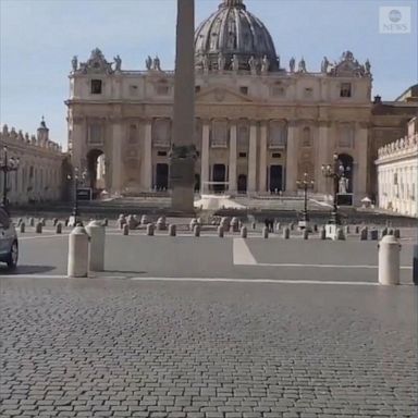 St. Peter’s Square in the Vatican will remain closed until at least April 3 to help reduce the spread of the coronavirus.